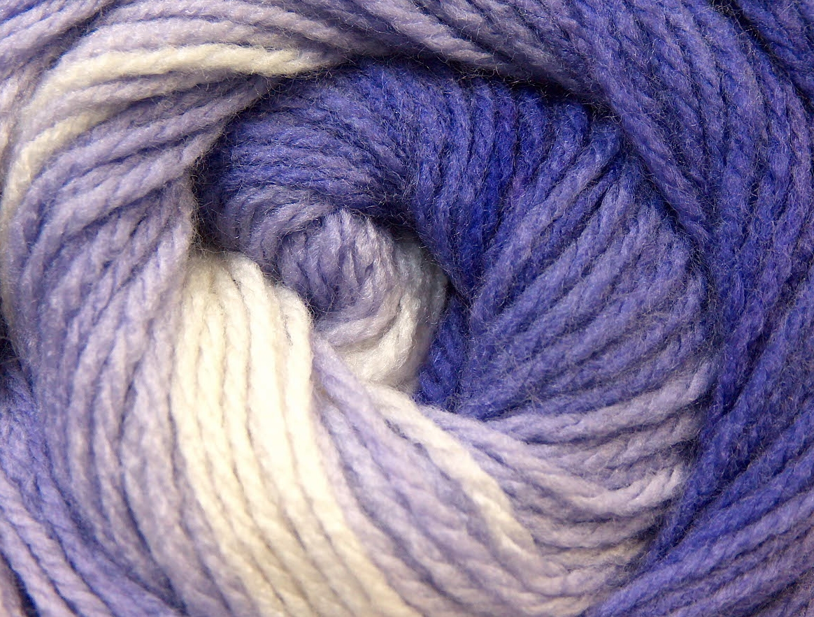 Wit|Paars|Lila Zelfstrepende Garens 4x100gr
