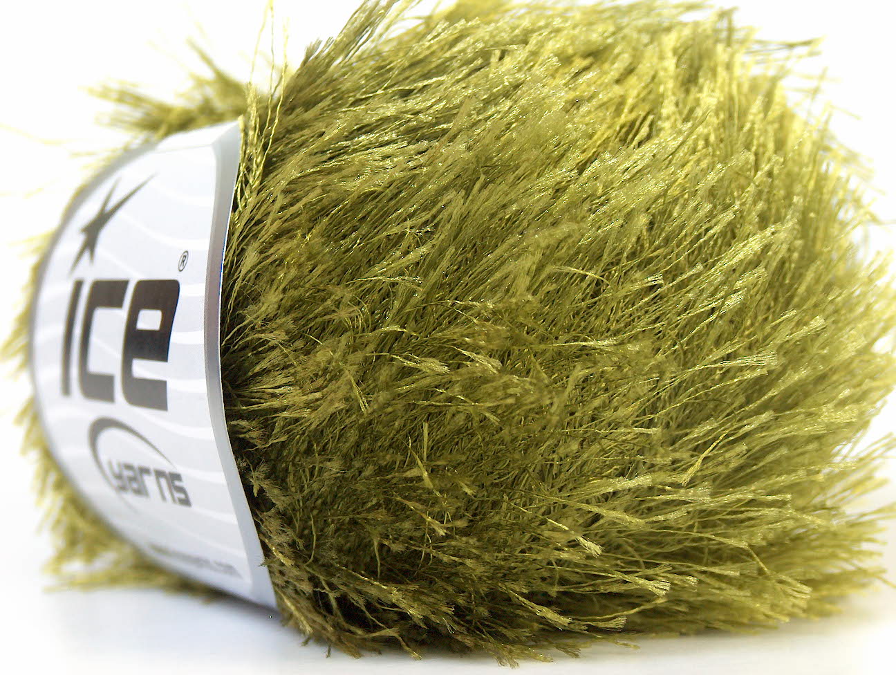 Olijfgroen Eyelash Yarns 8x50gr