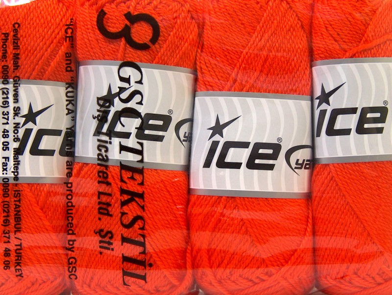 Oranje Basic – Plain Yarns 4x100gr