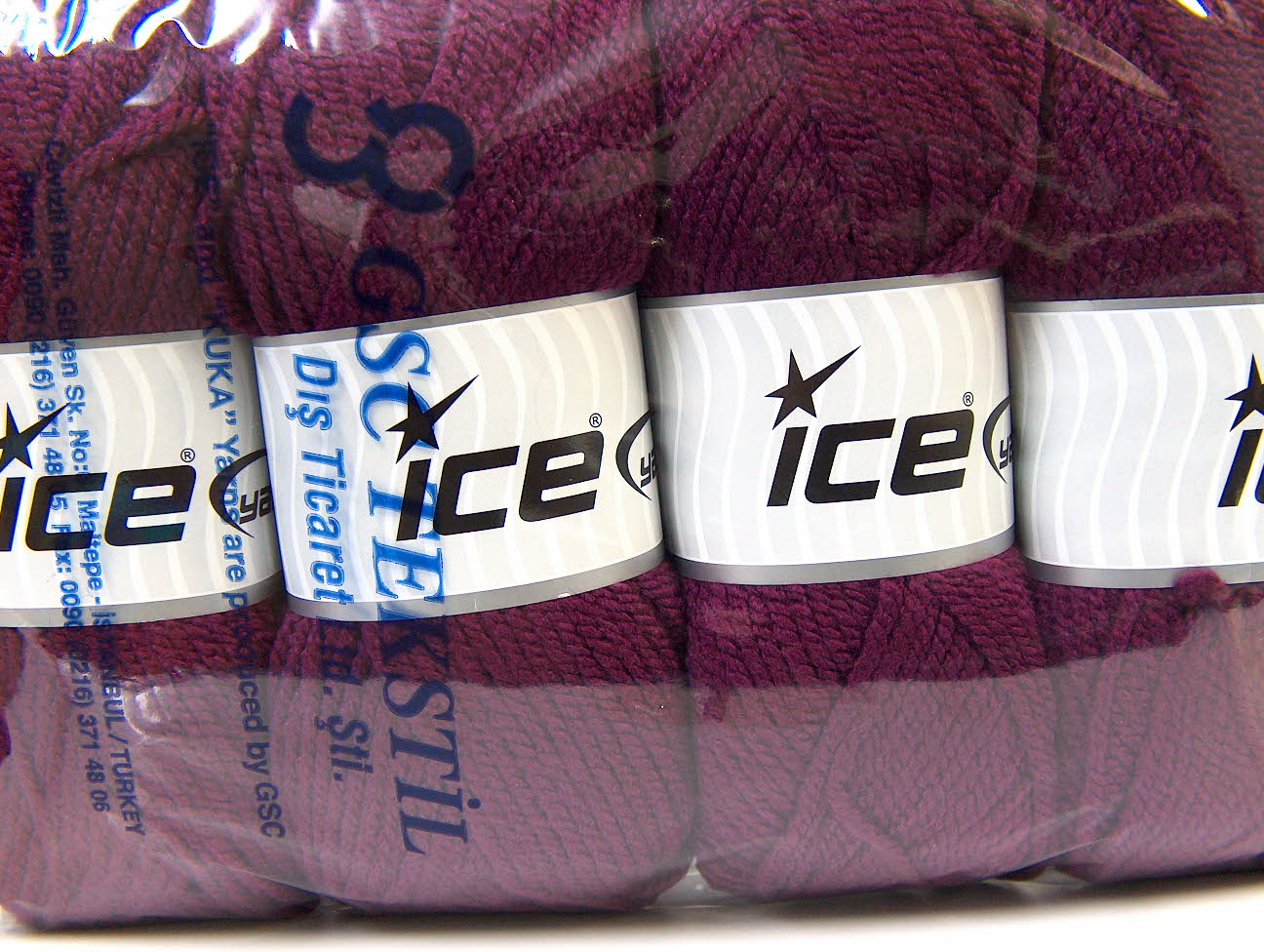 Kastanjebruin Basic – Plain Yarns 4x100gr