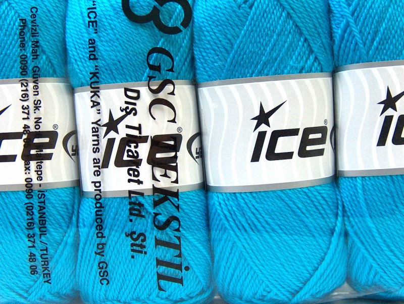 Turkoois Basic – Plain Yarns 4x100gr
