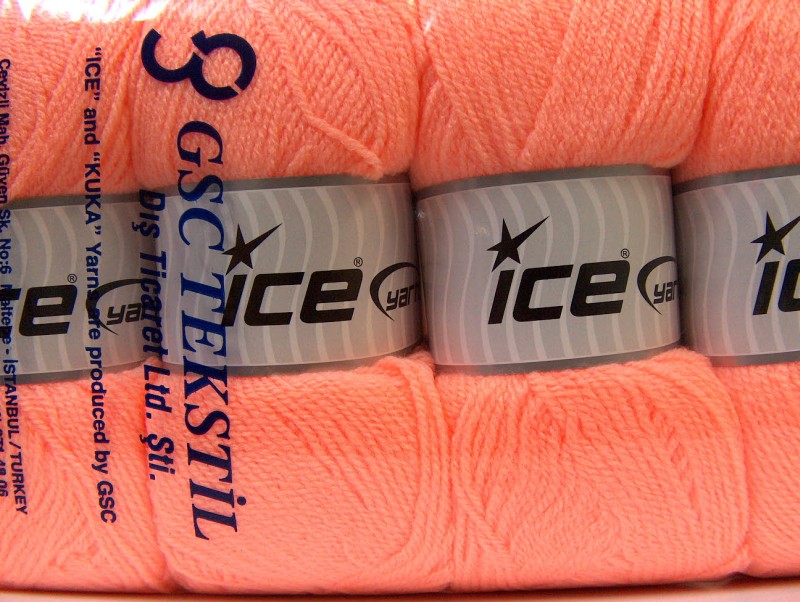 Licht Oranje Baby Garens 4x100gr