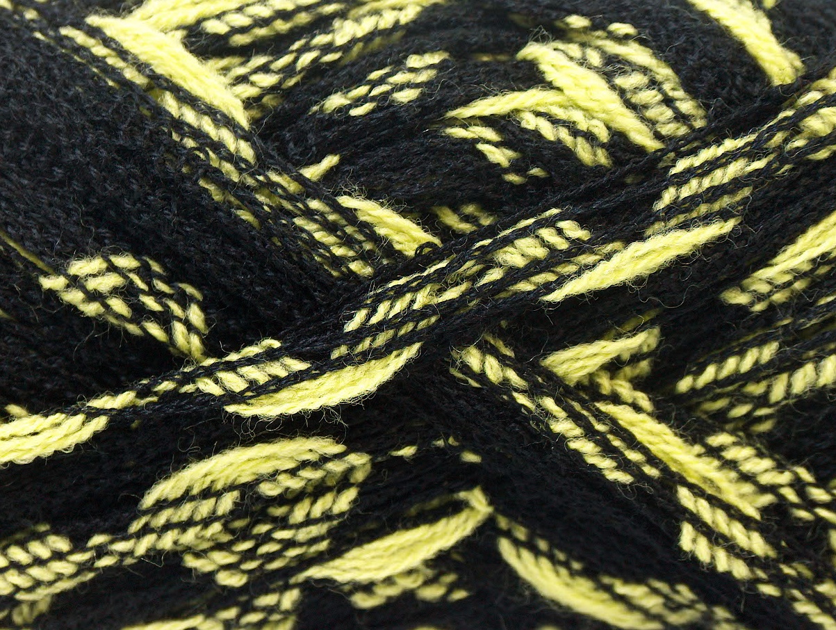 Zwart|Licht Groen Closeout Yarns 4x100gr