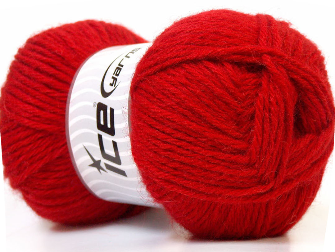 Rood Alpaca Wol Luxe Premium Garens 4x100gr