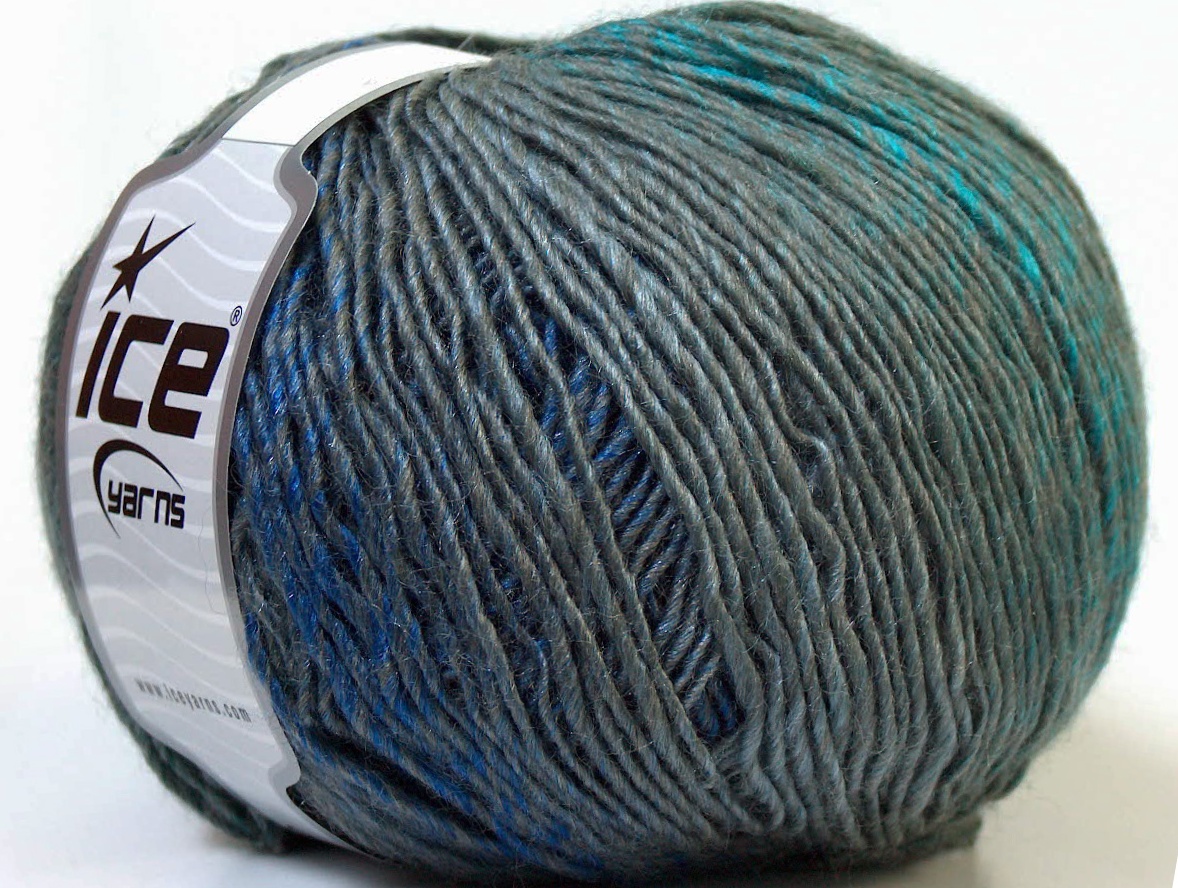 Blauw|Turkoois|Grijs Tinten Herfst Winter Garens 4x100gr