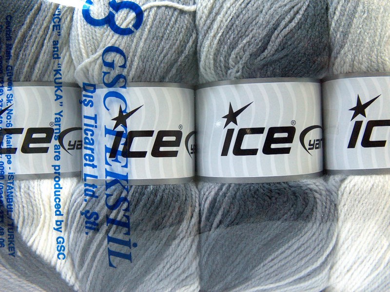 Zwart|Wit|Grijs Baby Garens 4x100gr