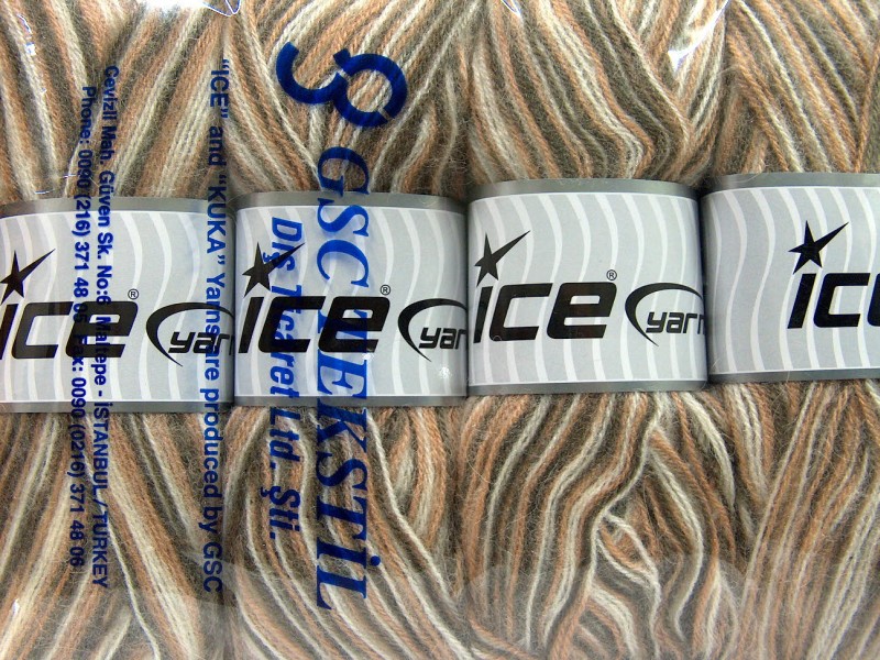 Crème|Kameel|Licht Bruin Herfst Winter Garens 4x100gr