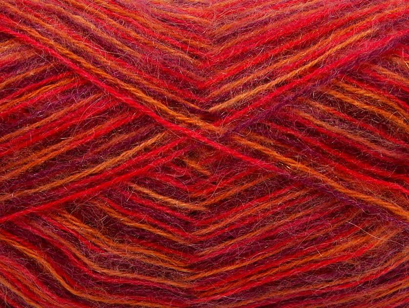 Paars|Rood|Oranje|Geel Herfst Winter Garens 4x100gr
