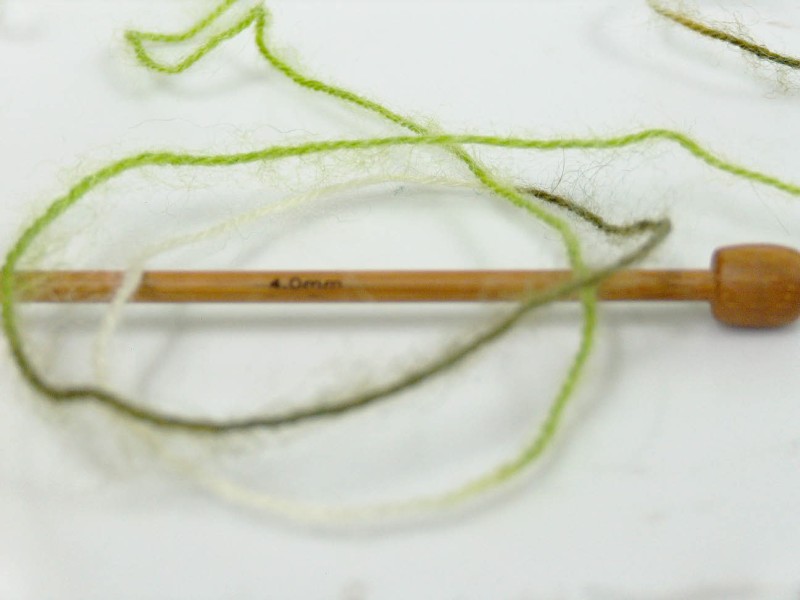 Wit|Groen Tinten Herfst Winter Garens 4x100gr