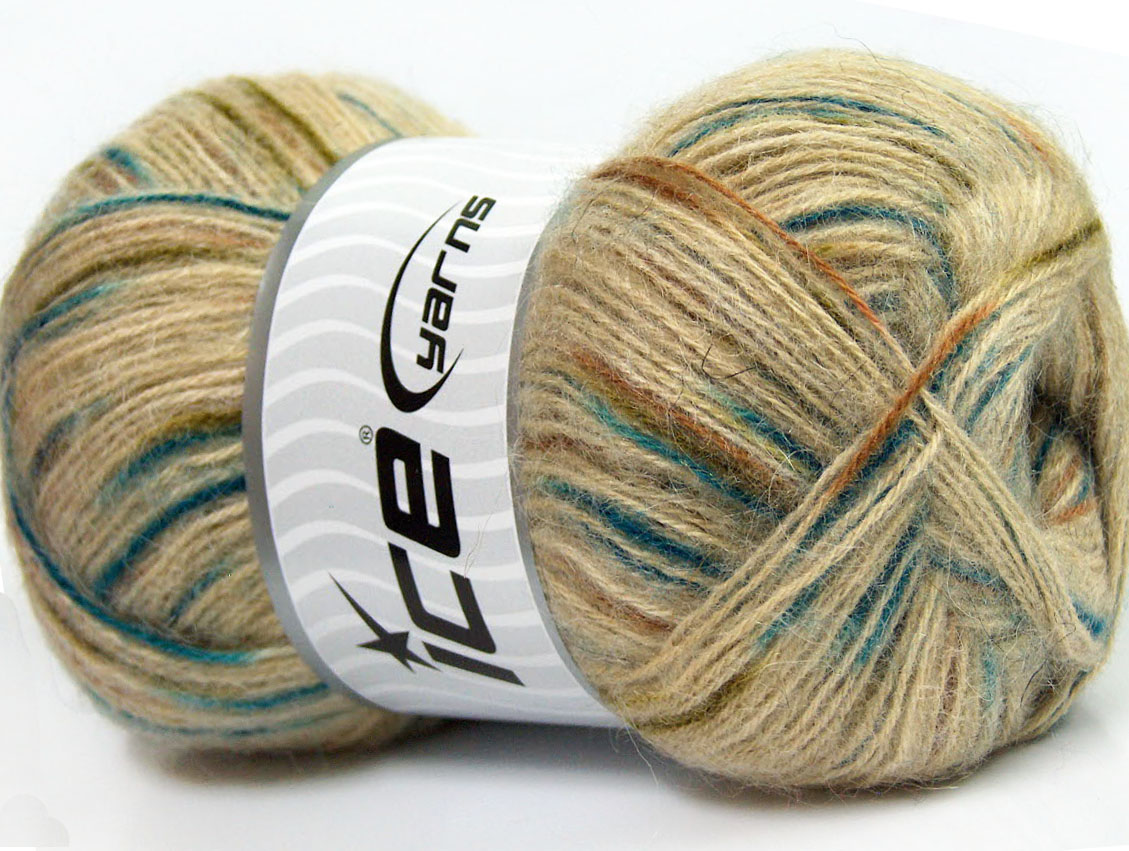 Bruin|Blauw|Beige Herfst Winter Garens 4x100gr