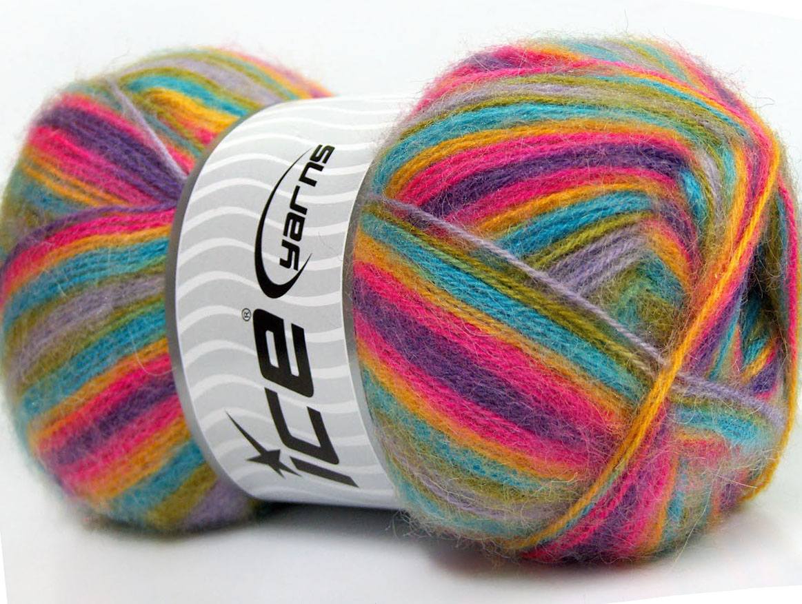 Groen|Paars|Lila|Turkoois|Fuchsia Herfst Winter Garens 4x100gr