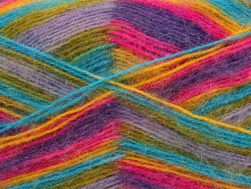 Groen|Paars|Lila|Turkoois|Fuchsia Herfst Winter Garens 4x100gr