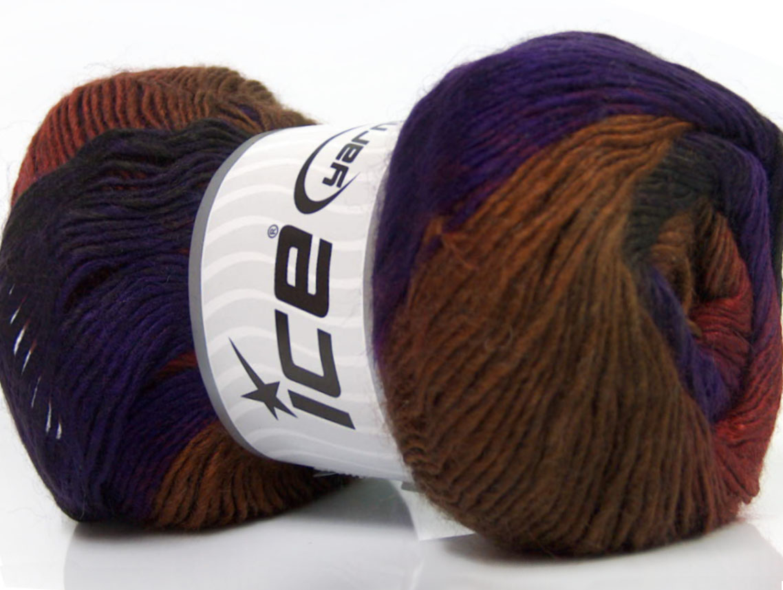 Paars|Bruin Tinten|Grijs Tinten Herfst Winter Garens 4x100gr