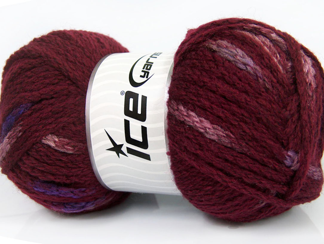 Roze|Paars|Bordeaux Herfst Winter Garens 4x100gr