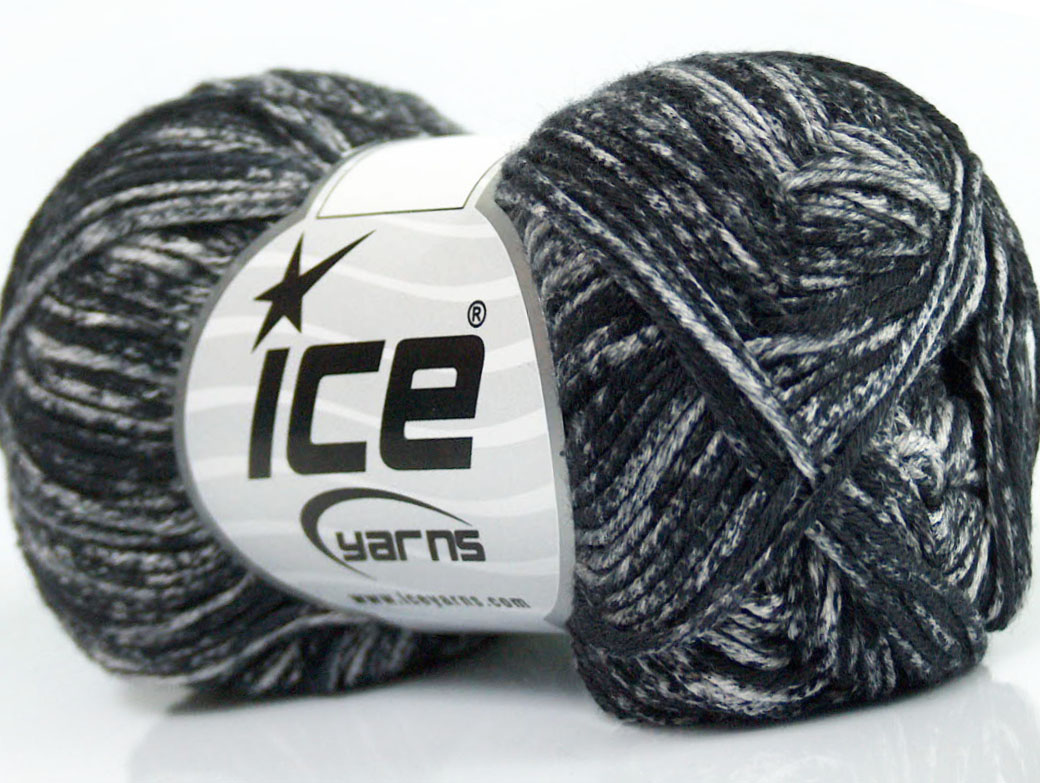 Zwart|Grijs Lente Zomer Garens 8x50gr