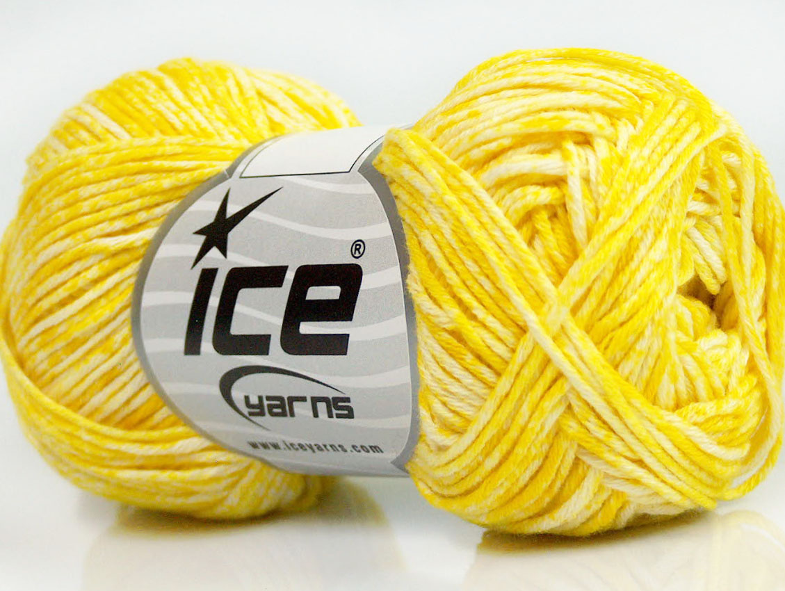 Wit|Geel Lente Zomer Garens 8x50gr