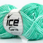 Wit|Mint Groen Lente Zomer Garens 8x50gr