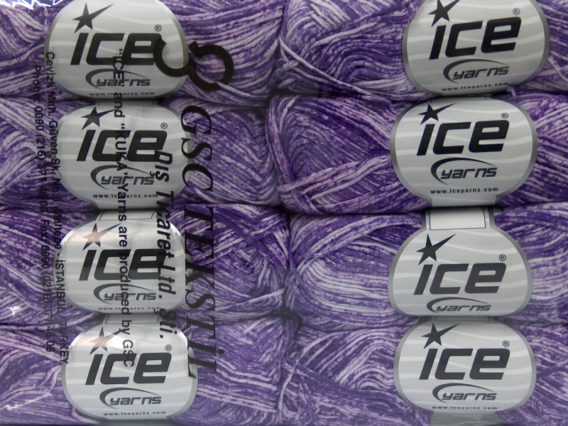 Wit|Paars Lente Zomer Garens 8x50gr