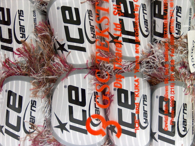 Bruin|Bordeaux|Licht Grijs Eyelash Yarns 8x50gr