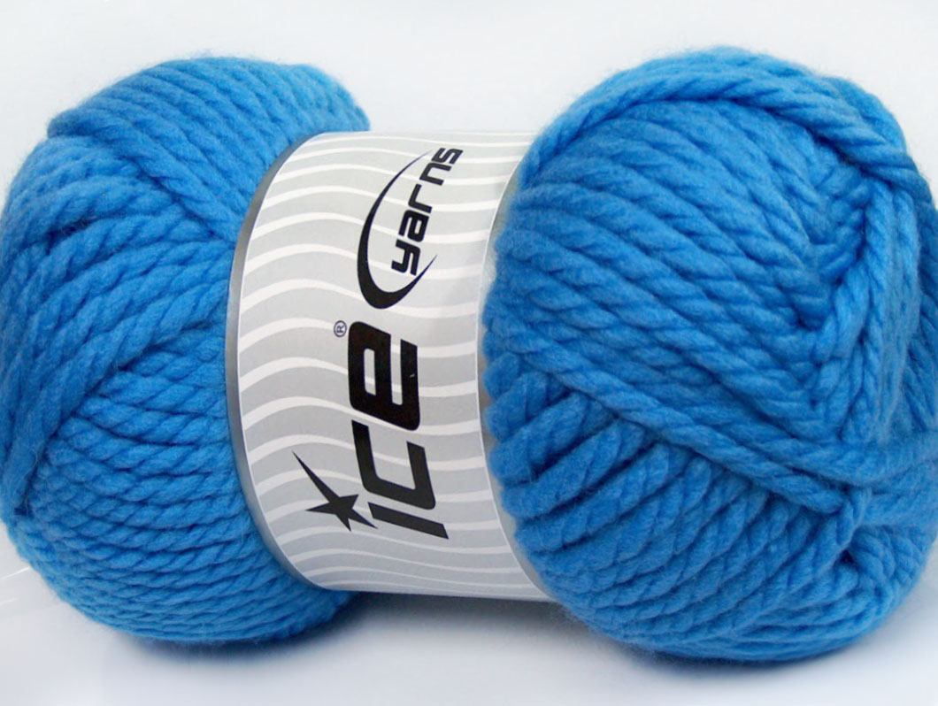 Indigo Blauw Herfst Winter Wol Acryl Garen 250gr