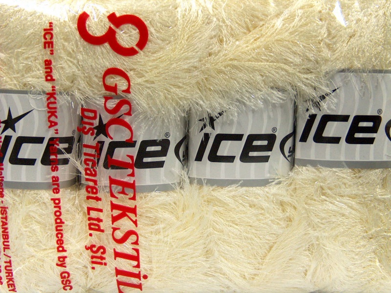 Crème Eyelash Yarns 4x100gr