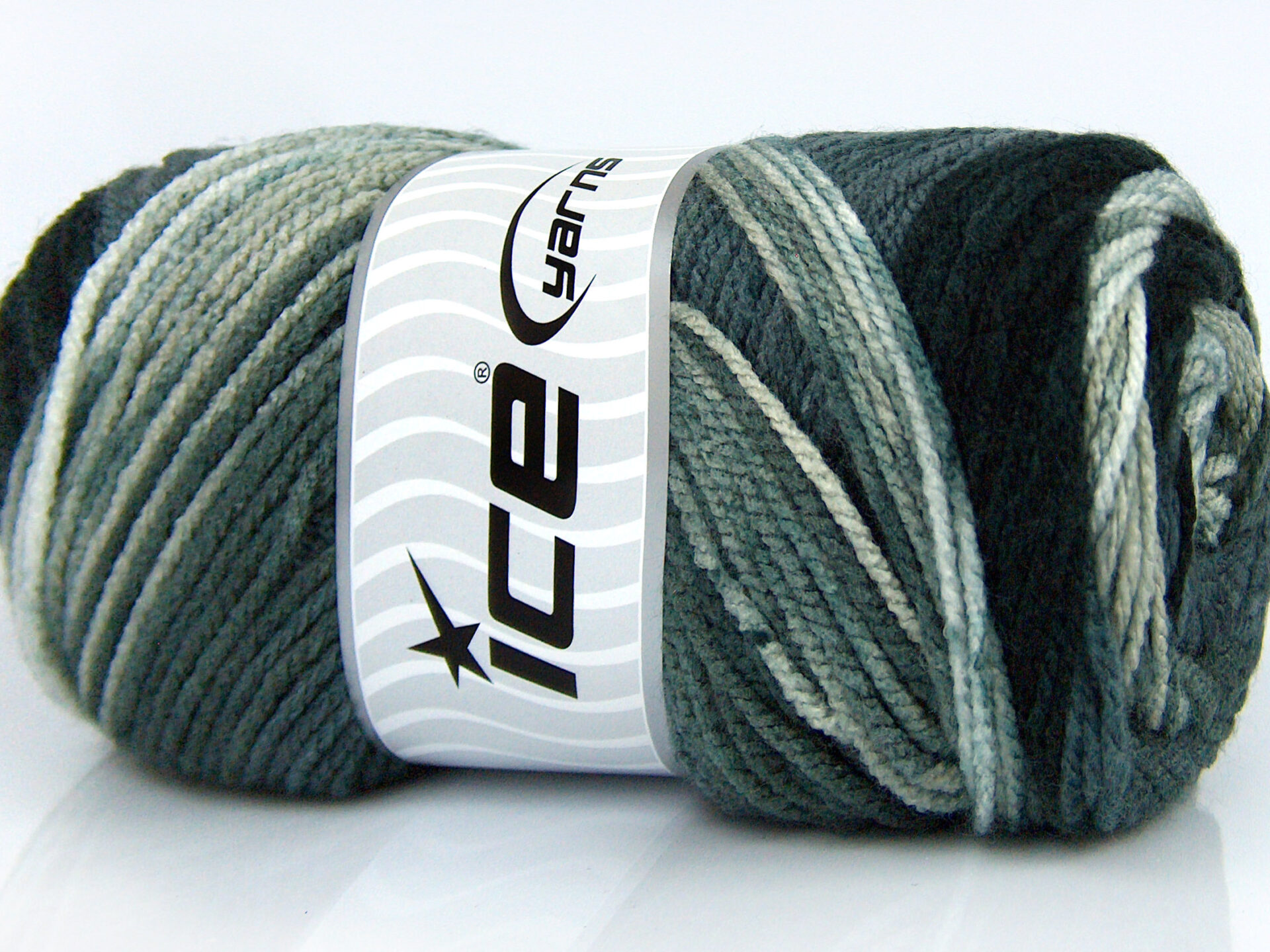 Zwart|Wit|Grijs Zelfstrepende Garens 4x100gr