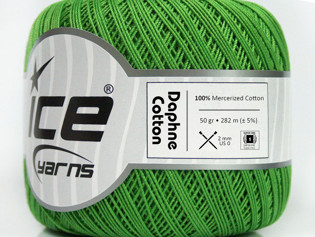 Groen Katoen Garen Dun 2 mm – Pakket 6x50gr