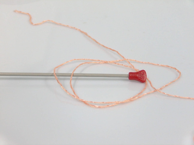 Licht Oranje Crochet Embroidery NeedleCraft HandCraft 6×66.5gr