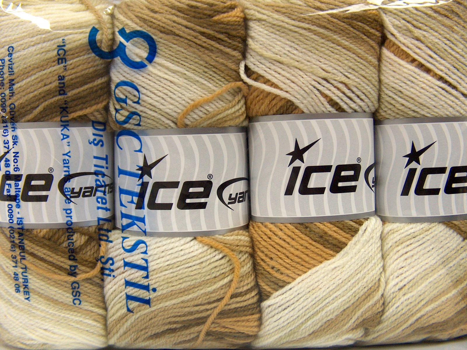 Crème|Goud|Kameel|Beige Baby Garens 4x100gr