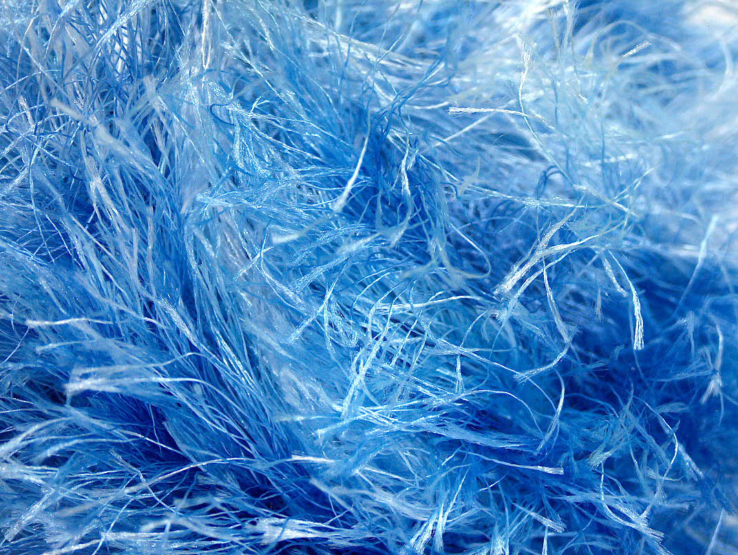 Blauw Tinten Eyelash Yarns 8x50gr