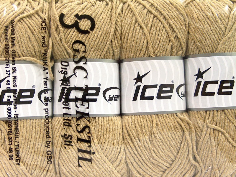 Licht Bruin Lente Zomer Garens 4x100gr