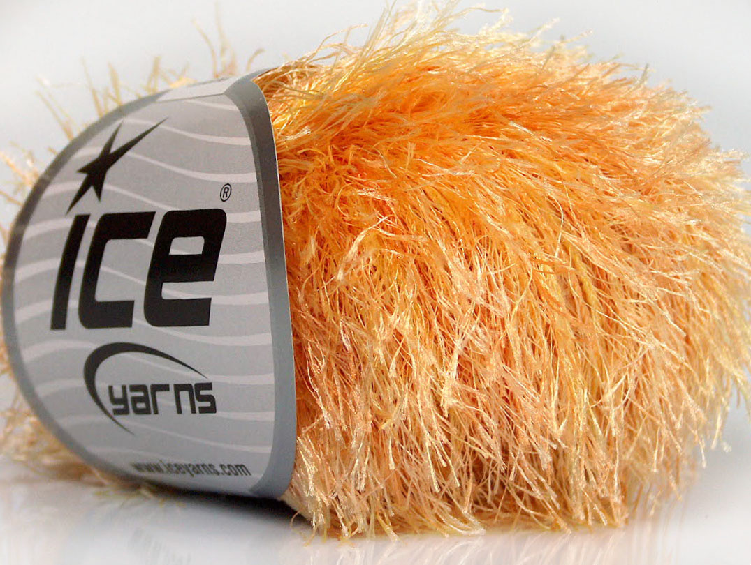 Geel|Goud Eyelash Yarns 8x50gr