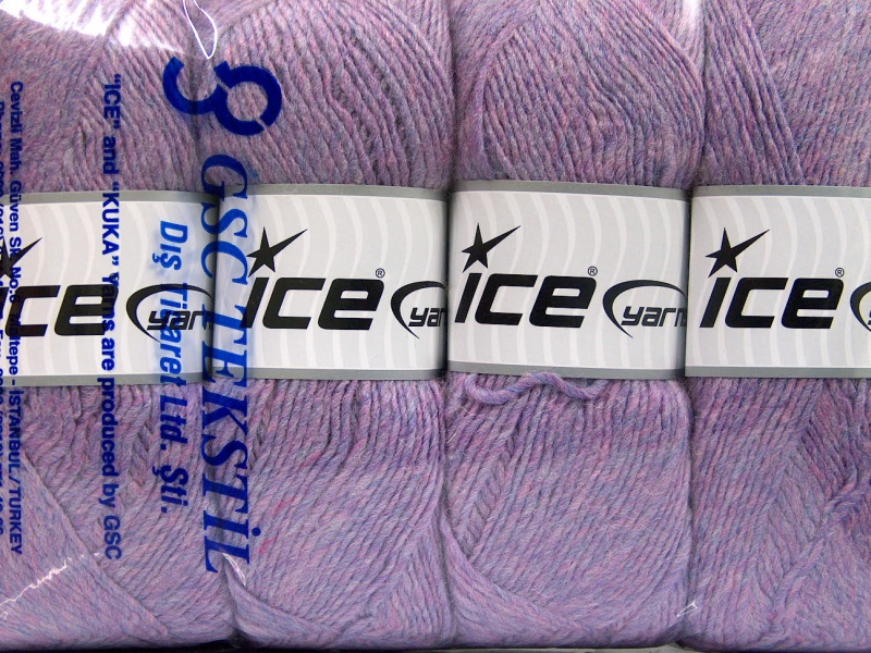Lila Melange Herfst Winter Garens 4x100gr