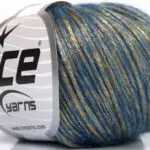 Blauw|Goud Herfst Winter Garens 8x50gr