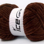 Donkerbruin Chenille Yarns 4x100gr