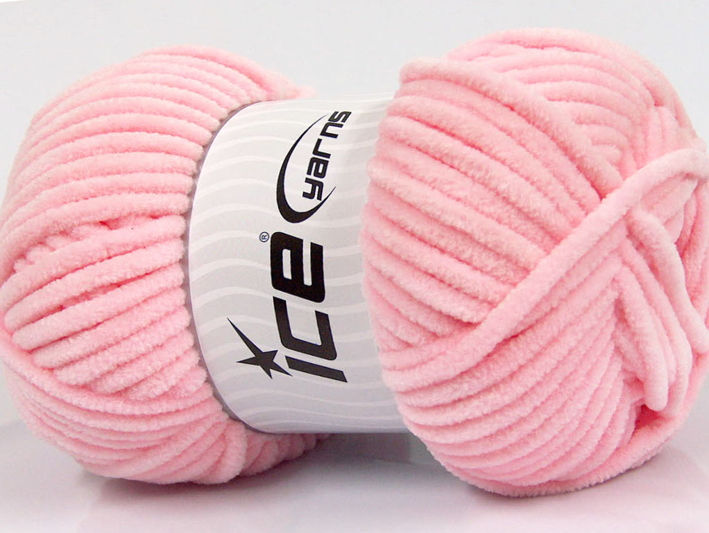 Licht Roze Chenille Yarns 4x100gr