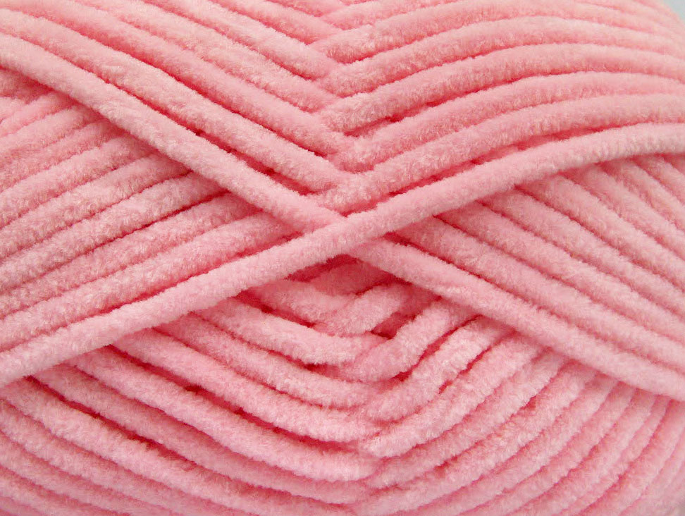 Licht Roze Chenille Yarns 4x100gr
