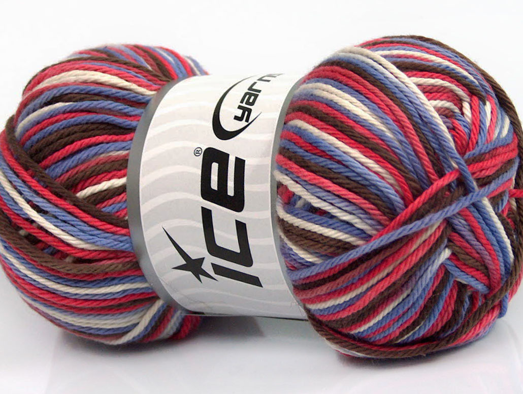 Bruin|Wit|Lila Lente Zomer Garens 4x100gr