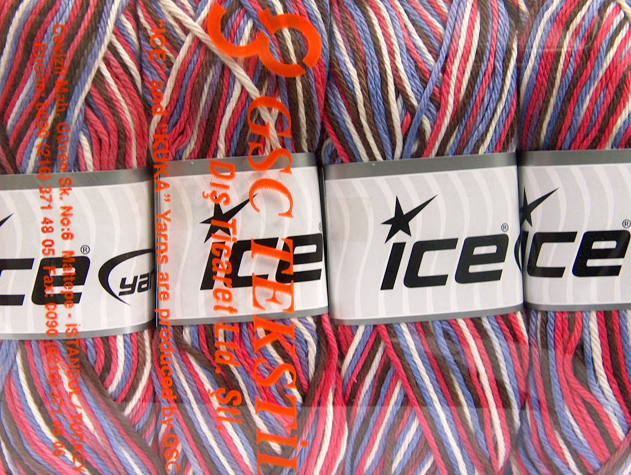 Bruin|Wit|Lila Lente Zomer Garens 4x100gr