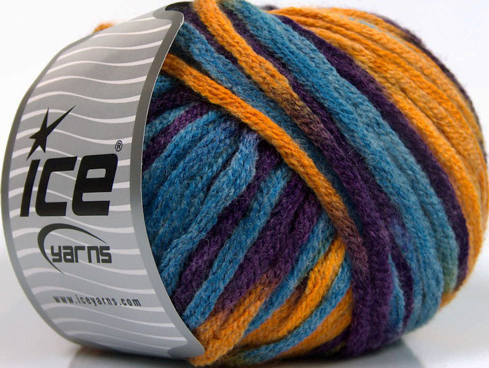 Blauw|Paars|Goud Closeout Yarns 4x100gr