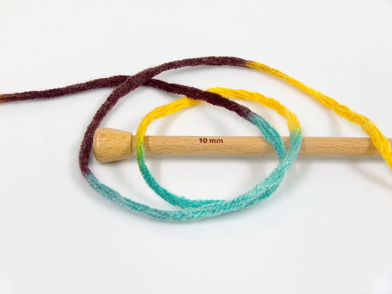 Turkoois|Geel|Kastanjebruin Closeout Yarns 4x100gr