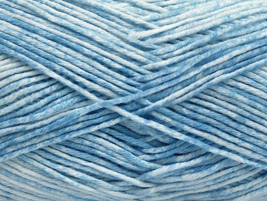 Wit|Lichtblauw Lente Zomer Garens 8x50gr