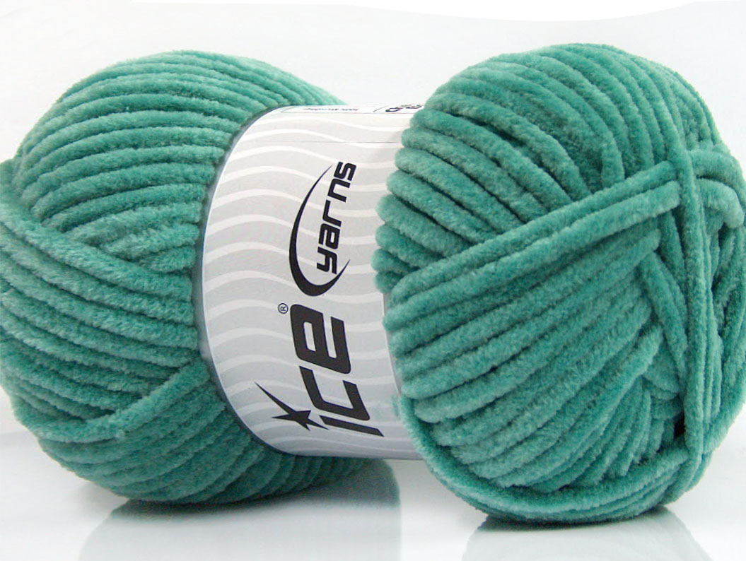Groen Chenille Yarns 4x100gr