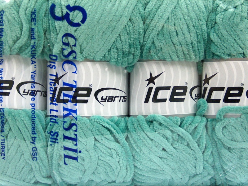 Groen Chenille Yarns 4x100gr