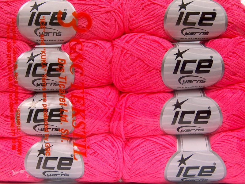 Neon roze Limited Edition Spring-Summer Yarns 8x50gr