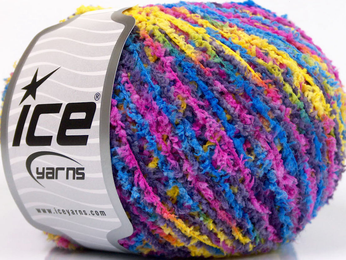Roze|Blauw|Paars|Geel Closeout Yarns 8x50gr
