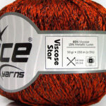 Zwart|Oranje Closeout Yarns 6×66.5gr