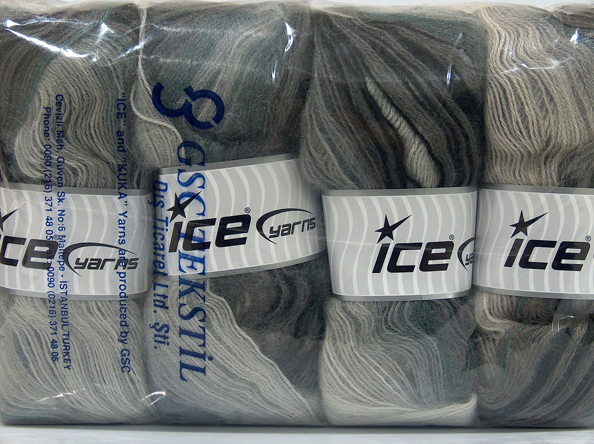 Grijs Tinten Angorawol Herfst Winter Garens 4x100gr