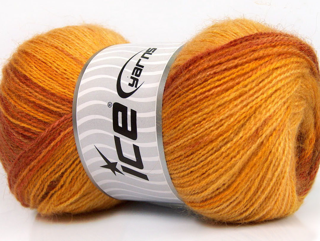Bruin|Geel|Goud Herfst Winter Garens 4x100gr
