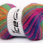 Regenboog Angorawol Herfst Winter Garens 4x100gr